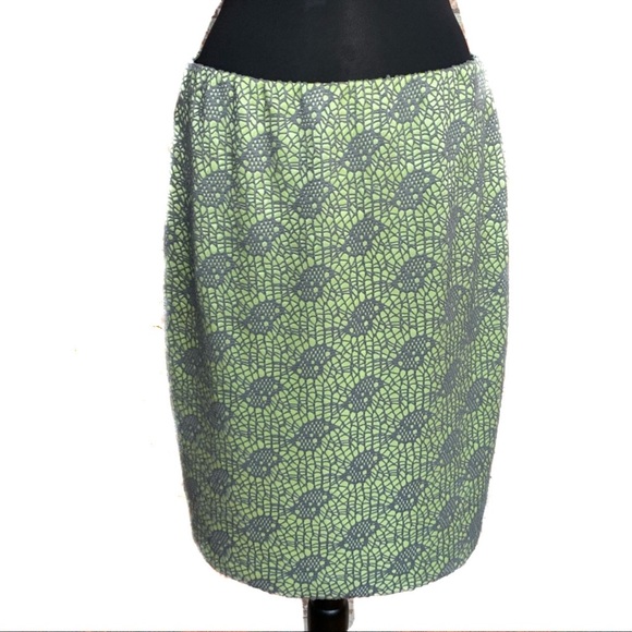 Mossimo Dresses & Skirts - MOSSIMO Skirt Pistachio Green Pencil Large Crochet Elastic Waist
